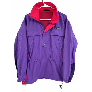 Vintage Patagonia Jacket size XS Pullover 1/2 Snap Anorak Purple